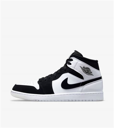 nike air jordan 1 mid zwart wit|jordan 1 mid.